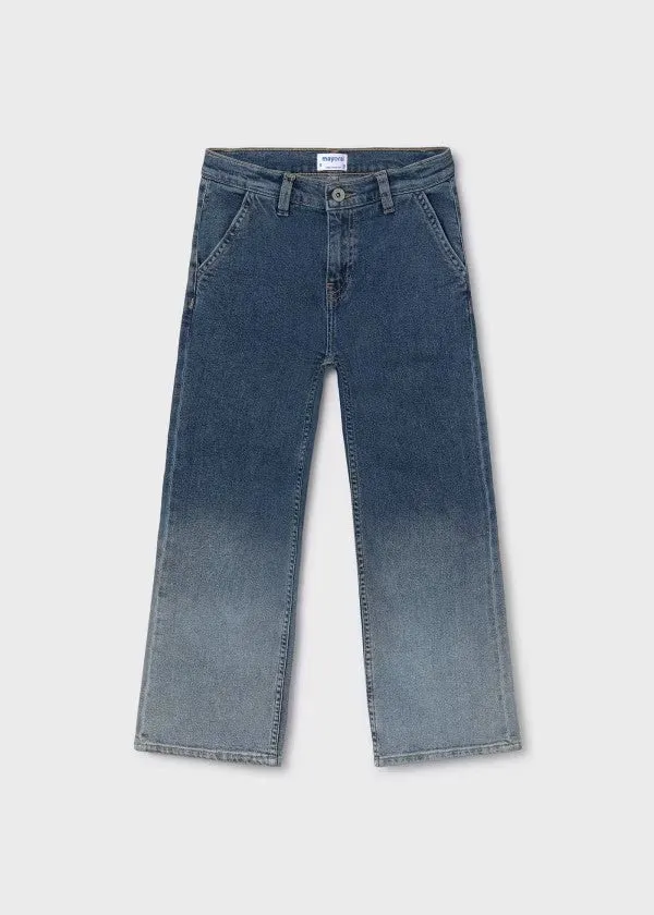 7547 - Tween Fade Out Wide Leg Denim