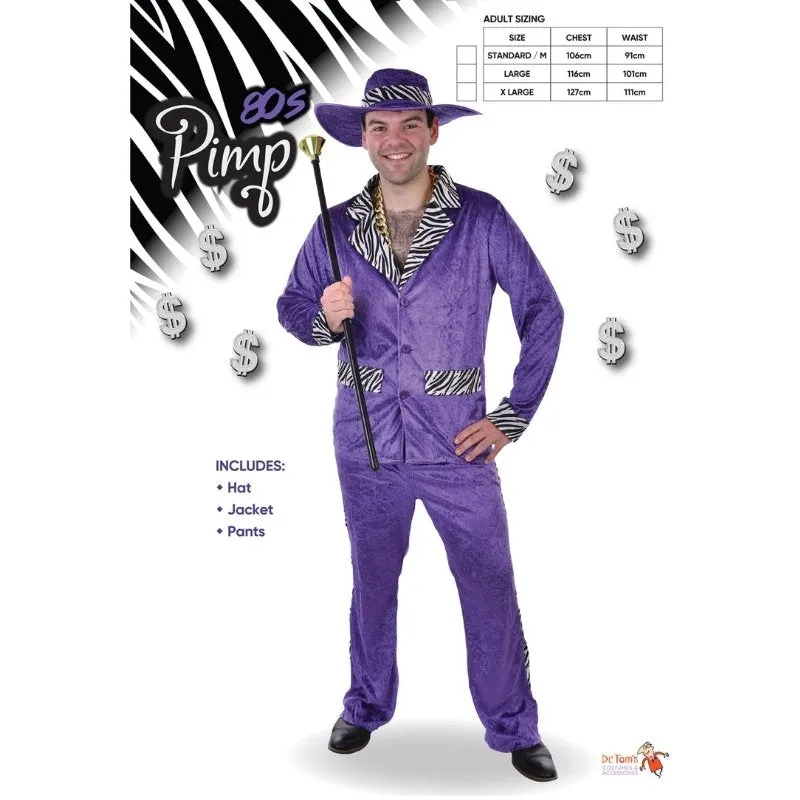80s Purple Pimp Suit - Dr Toms