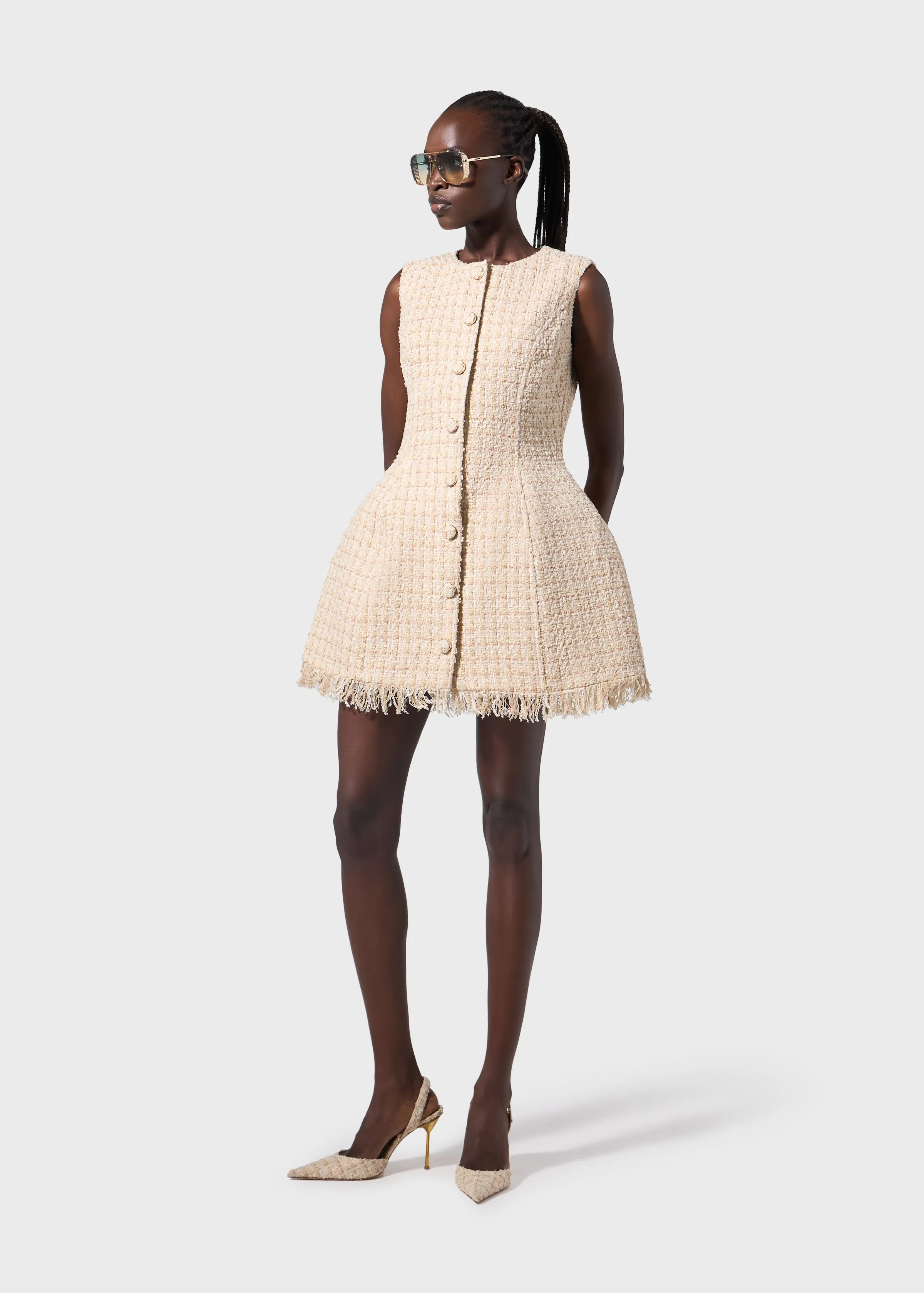 Abito Tweed Mini Dress