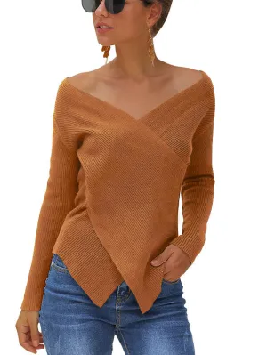 Autumn and Winter Polka Dot Hollow Long Sleeve Round Neck Pullover Loose Sweater