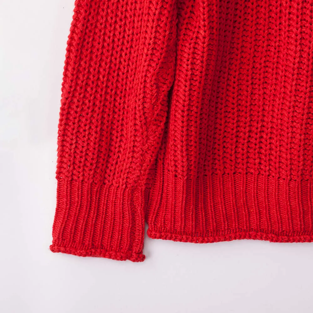 Autumn and Winter Women's Three-color Long-sleeved Turtleneck Sweater Loose Sweater