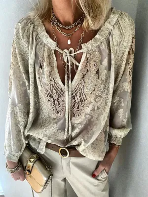 Avianna | Bohemian Lace Blouse