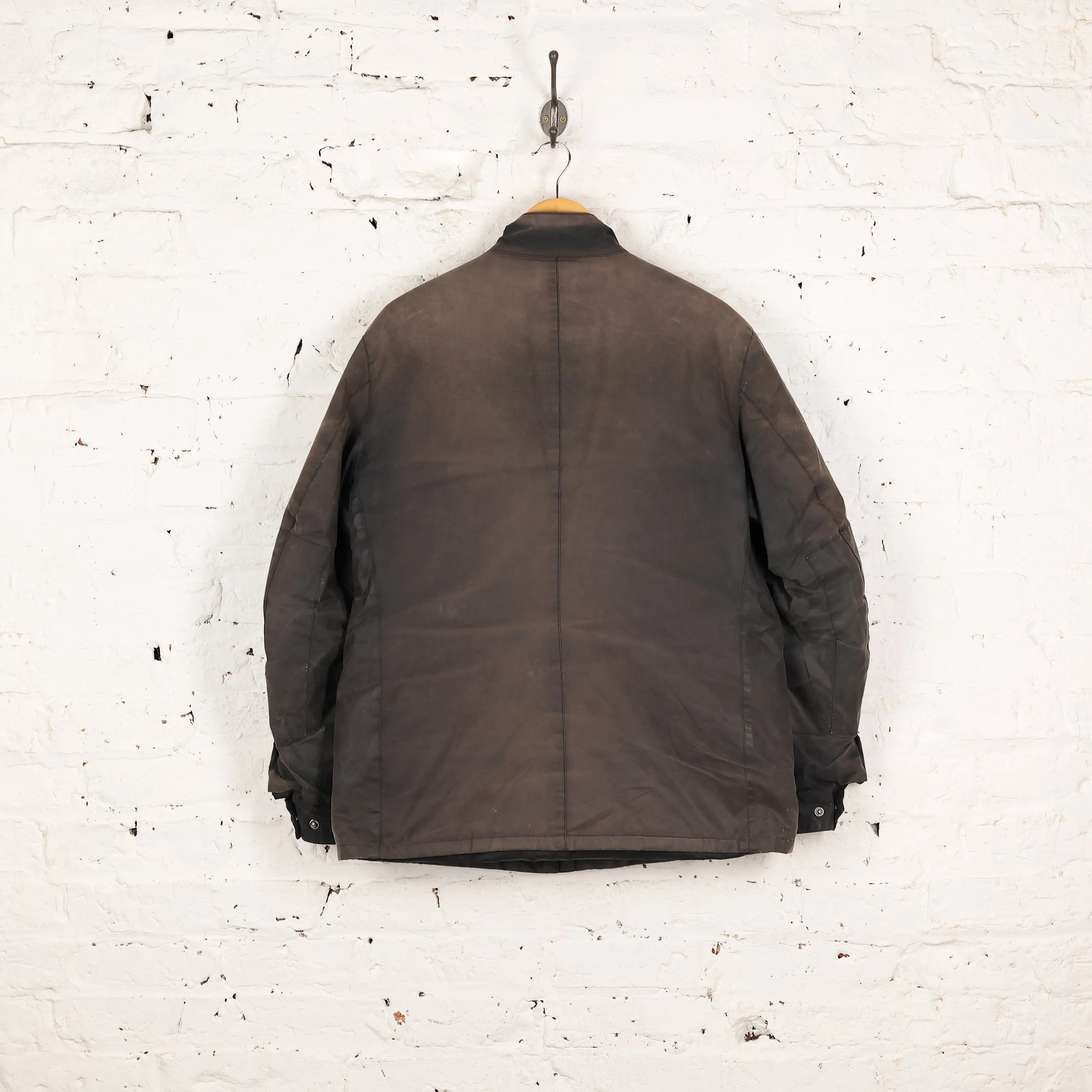 Barbour International Duke Wax Jacket Coat - Black - XL