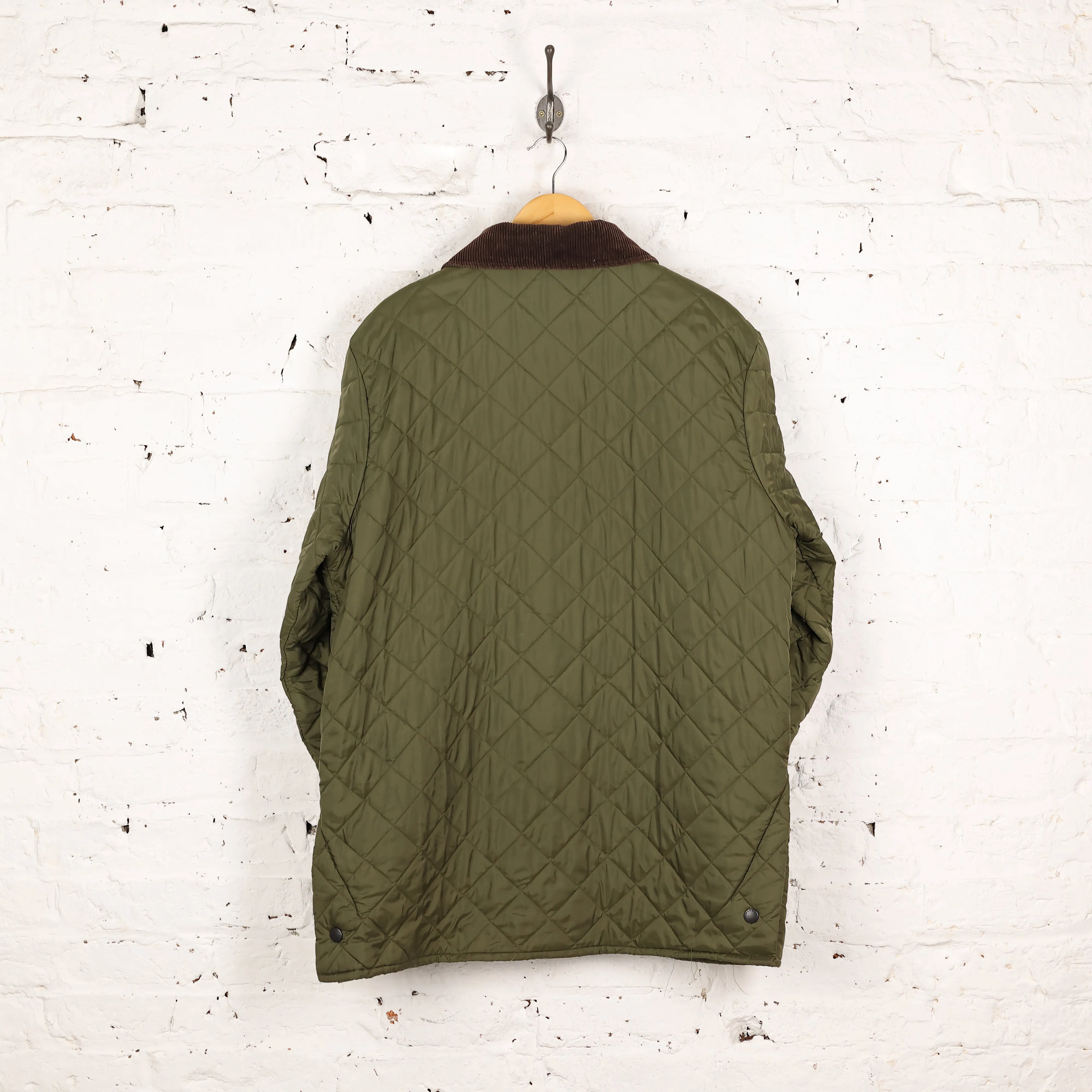 Barbour Liddesdale Quilted Wax Jacket - Green - L