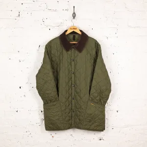 Barbour Liddesdale Quilted Wax Jacket - Green - L