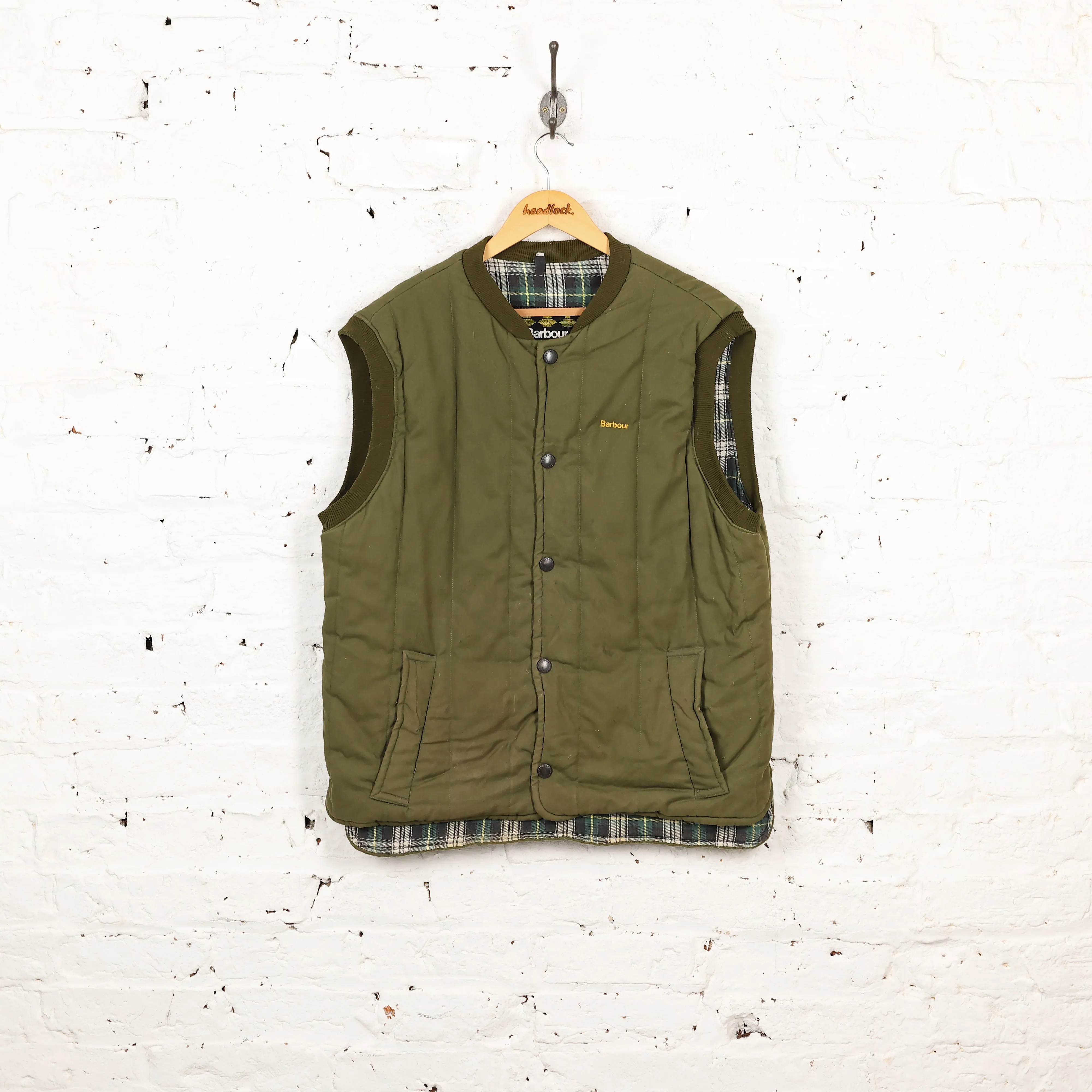Barbour Quilted Gilet Bodywarmer Jacket - Green - M