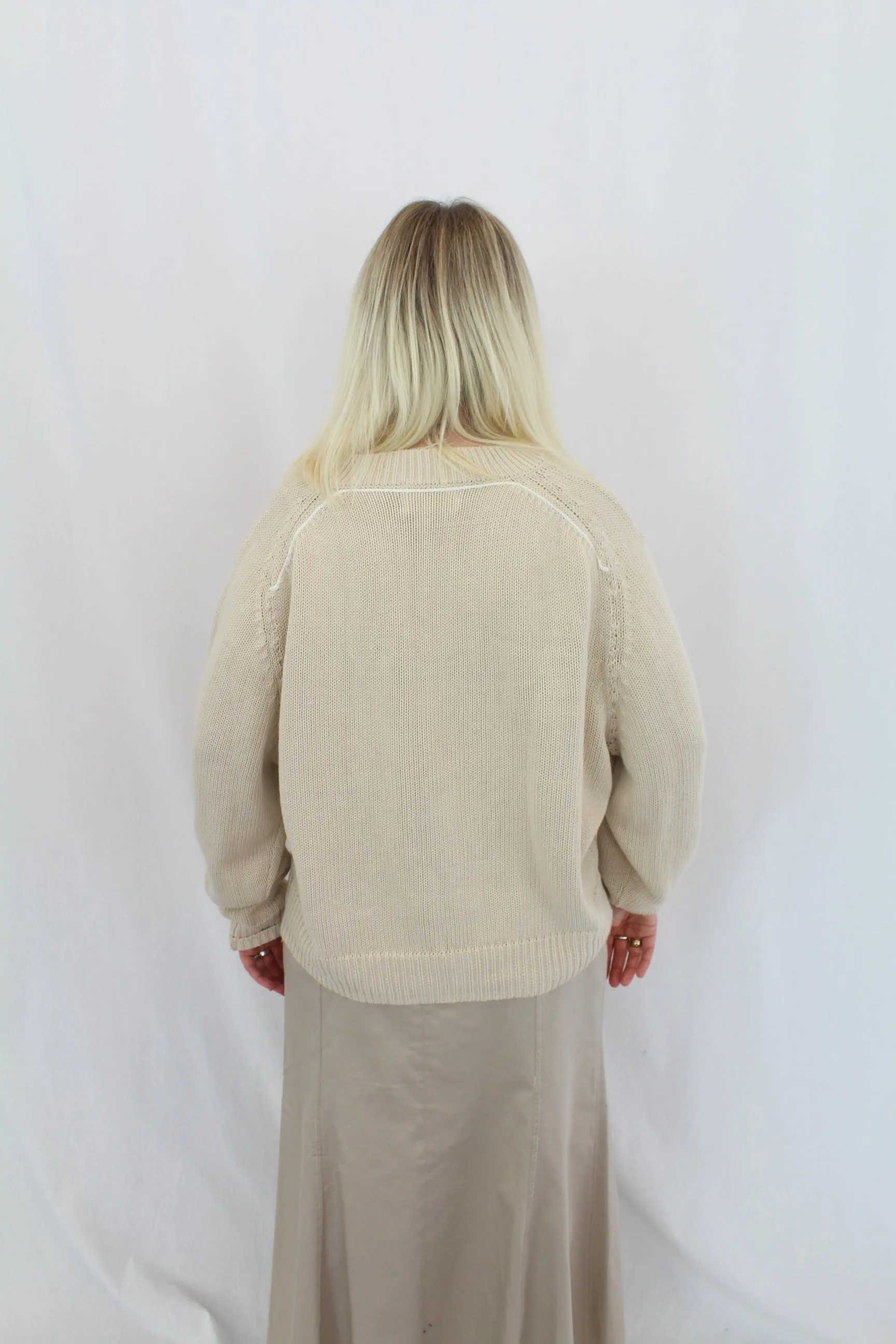Bassike - V Neck Jumper