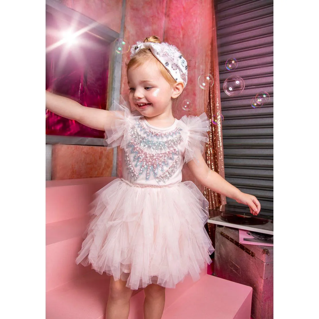 Bebe - Born To Be Wild Tutu Dress - Porcelain Pink