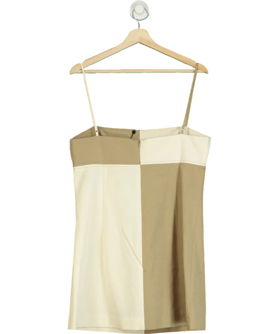 Bec   Bridge Beige Artie Mini Dress UK 14