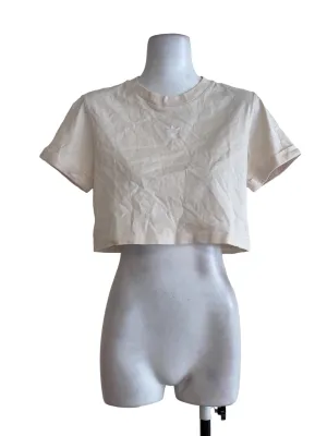 Beige Crop Tee