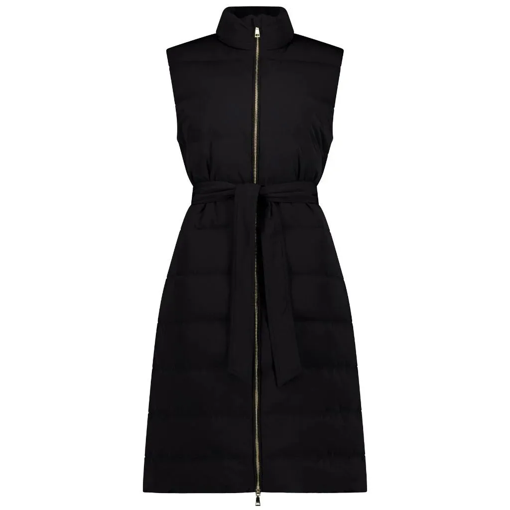 Bella Women's 90/10 Down Maxi Vest - Black