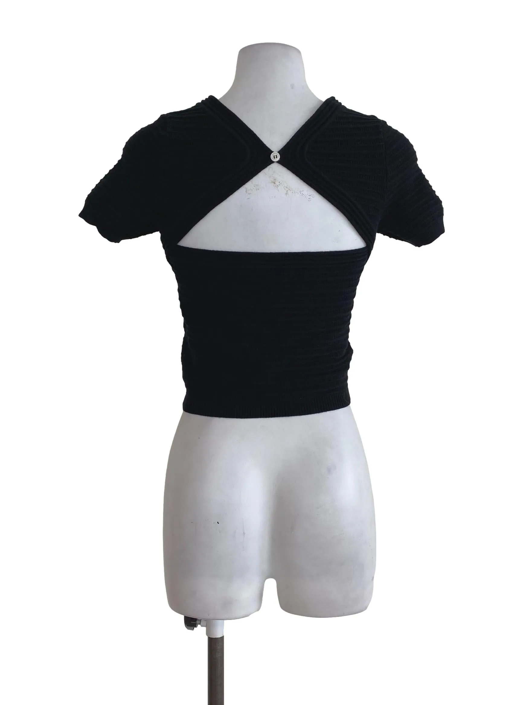 Black Knitted Top