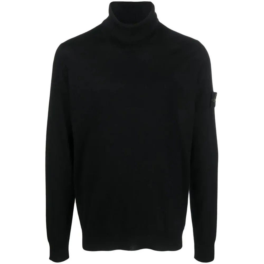 Black Wool Vergine Sweater