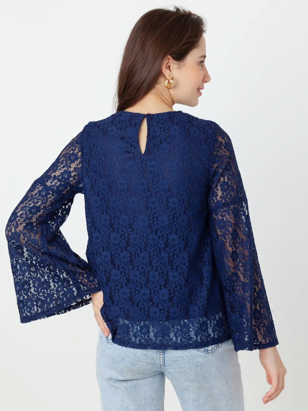 Blue Lace Regular Top