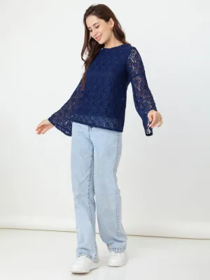 Blue Lace Regular Top