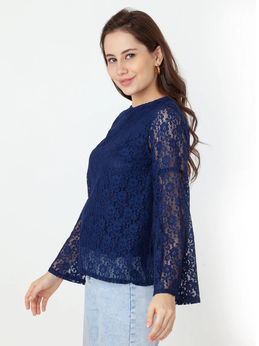 Blue Lace Regular Top