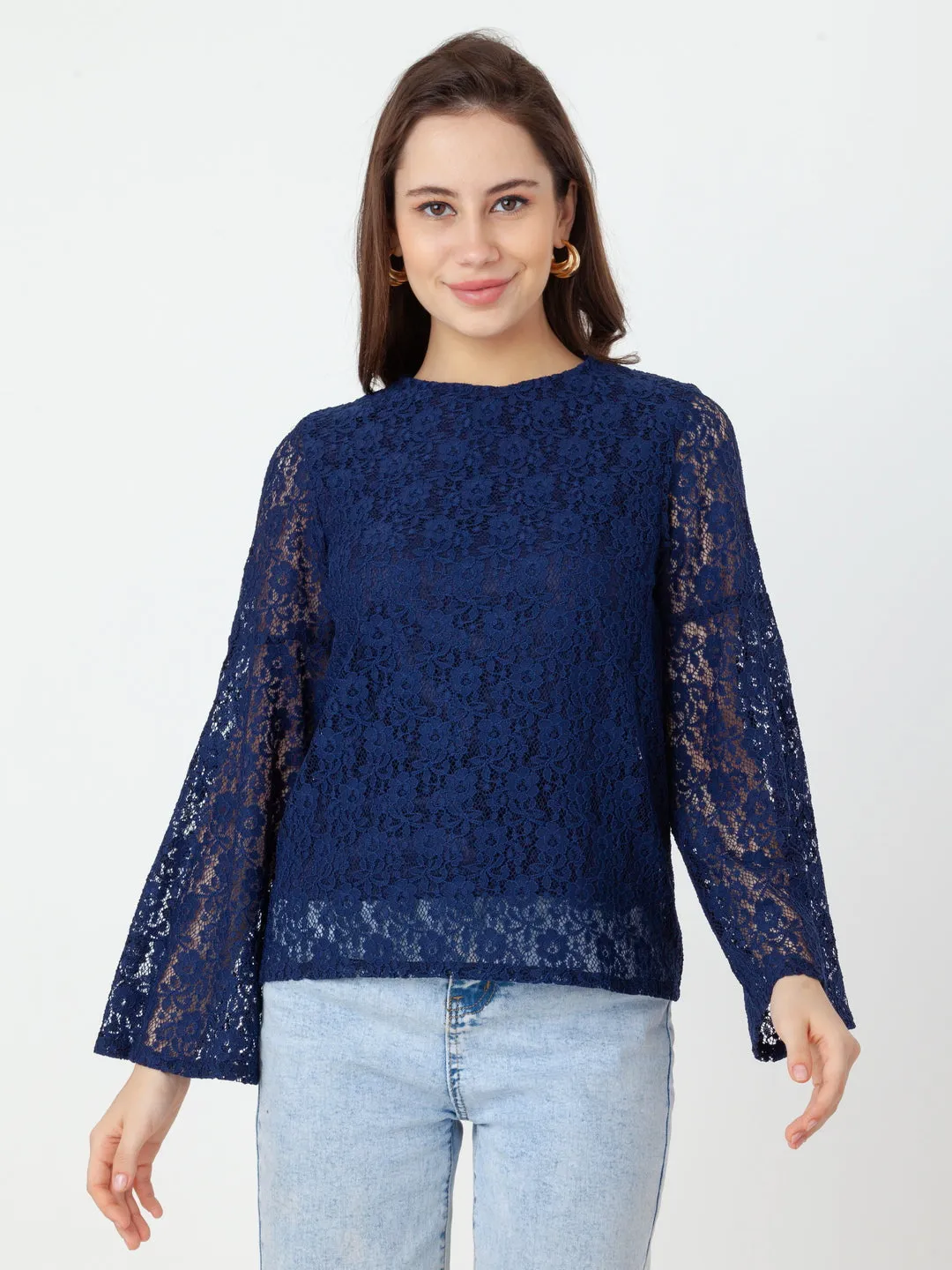 Blue Lace Regular Top