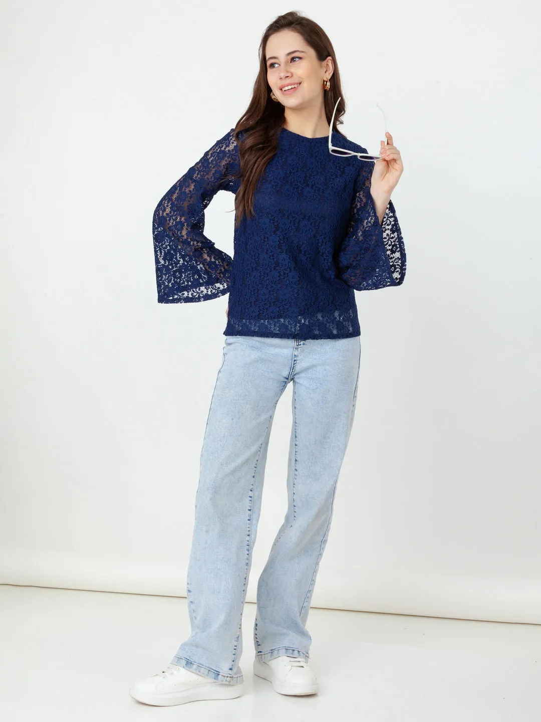 Blue Lace Regular Top