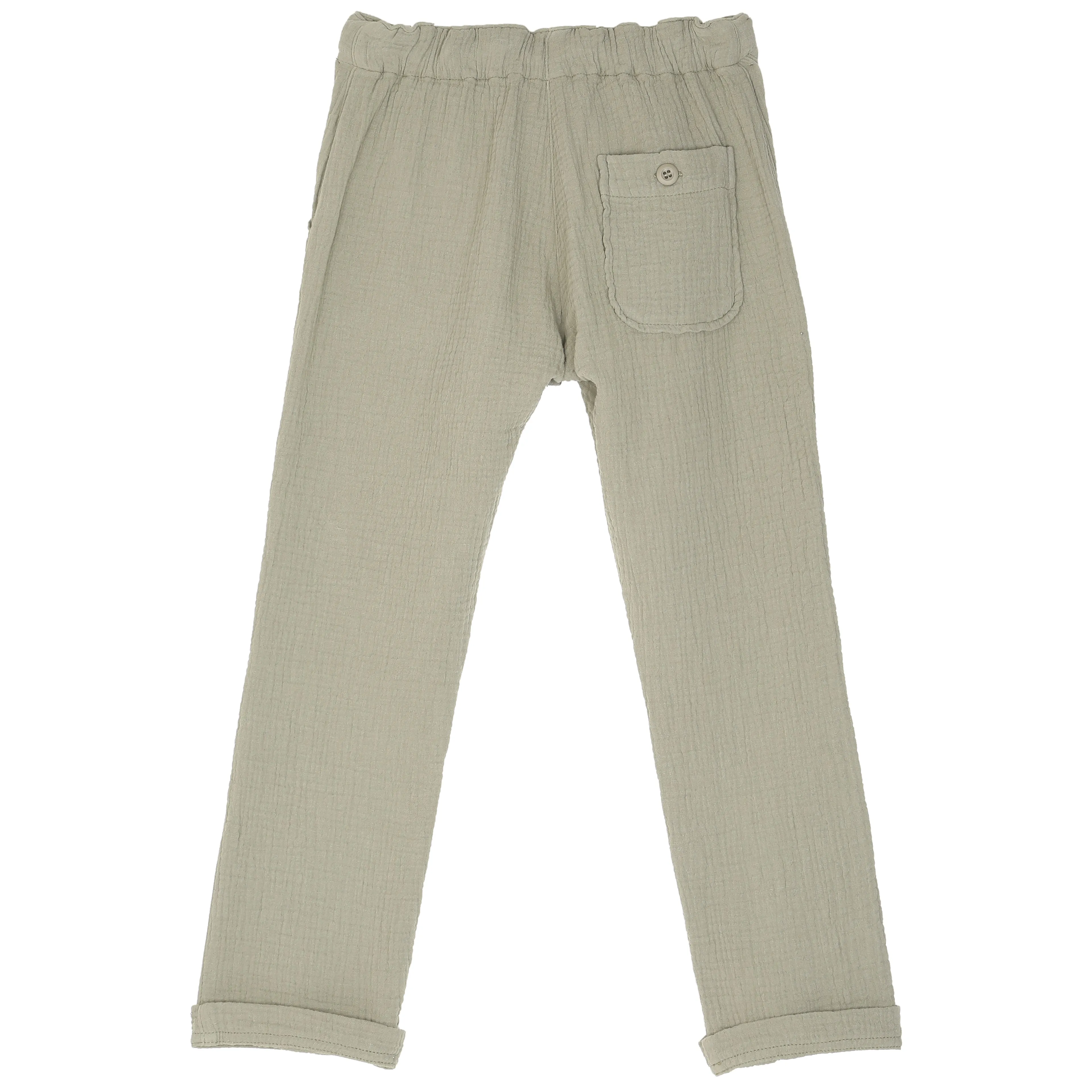Boys Sage Double Gauze Trousers