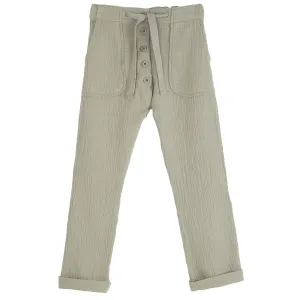 Boys Sage Double Gauze Trousers