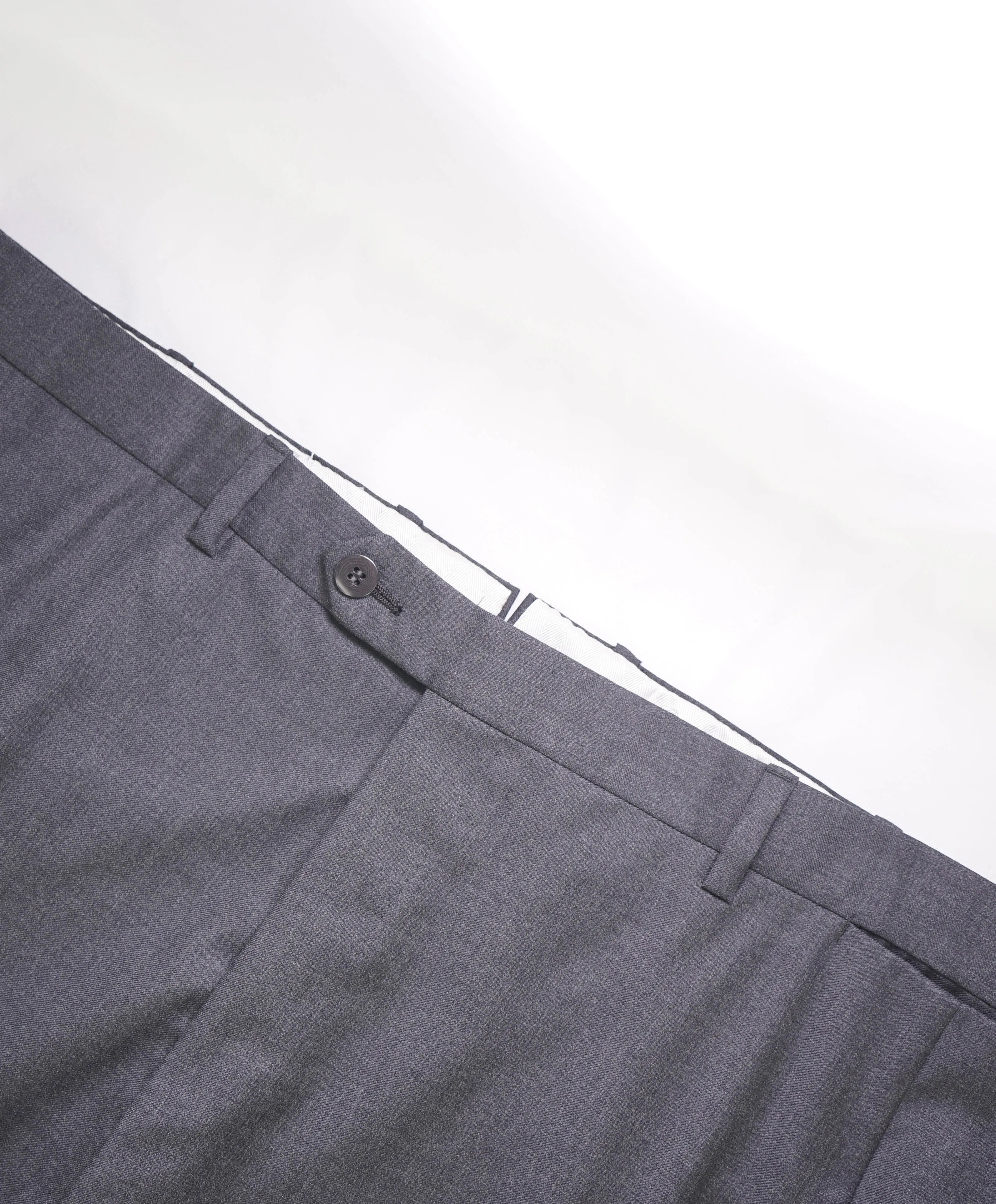 BRIONI - Super 150's SILK LINED "PHI" Gray Charcoal Dress Pants - 44W