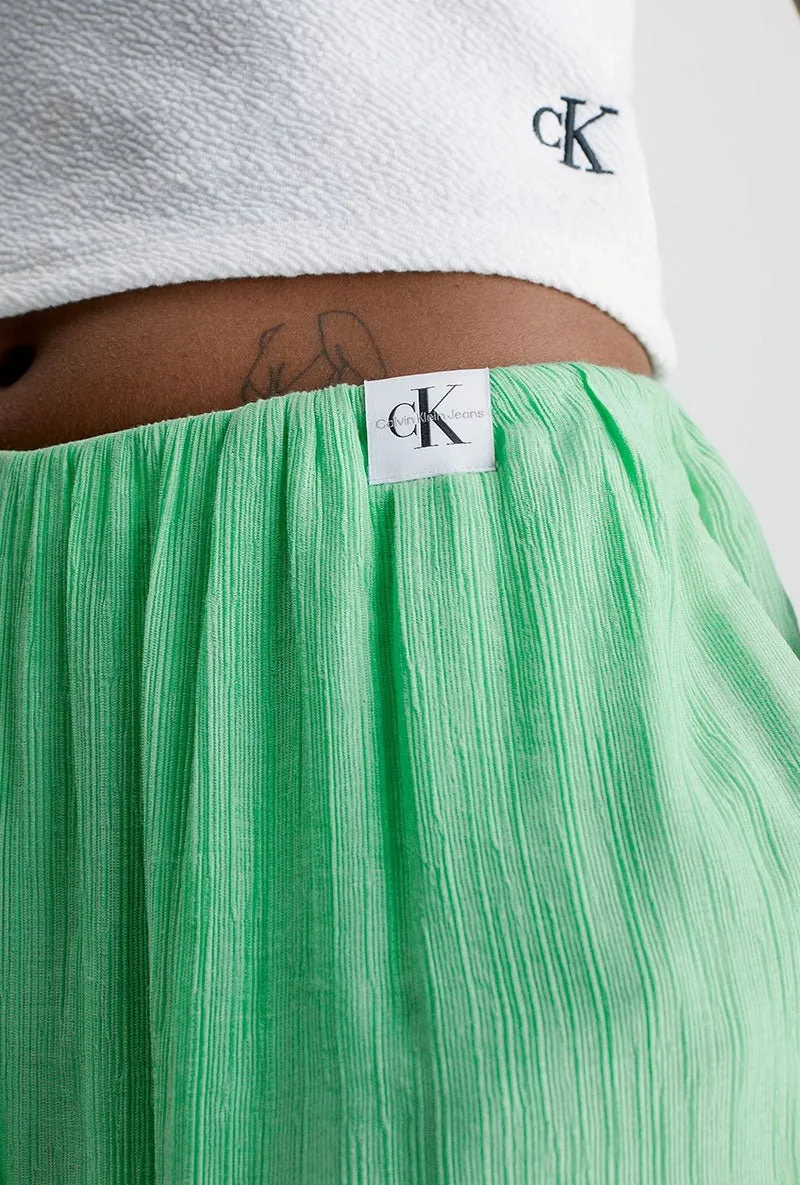 CALVIN KLEIN RAYON WIDE LEG TROUSERS
