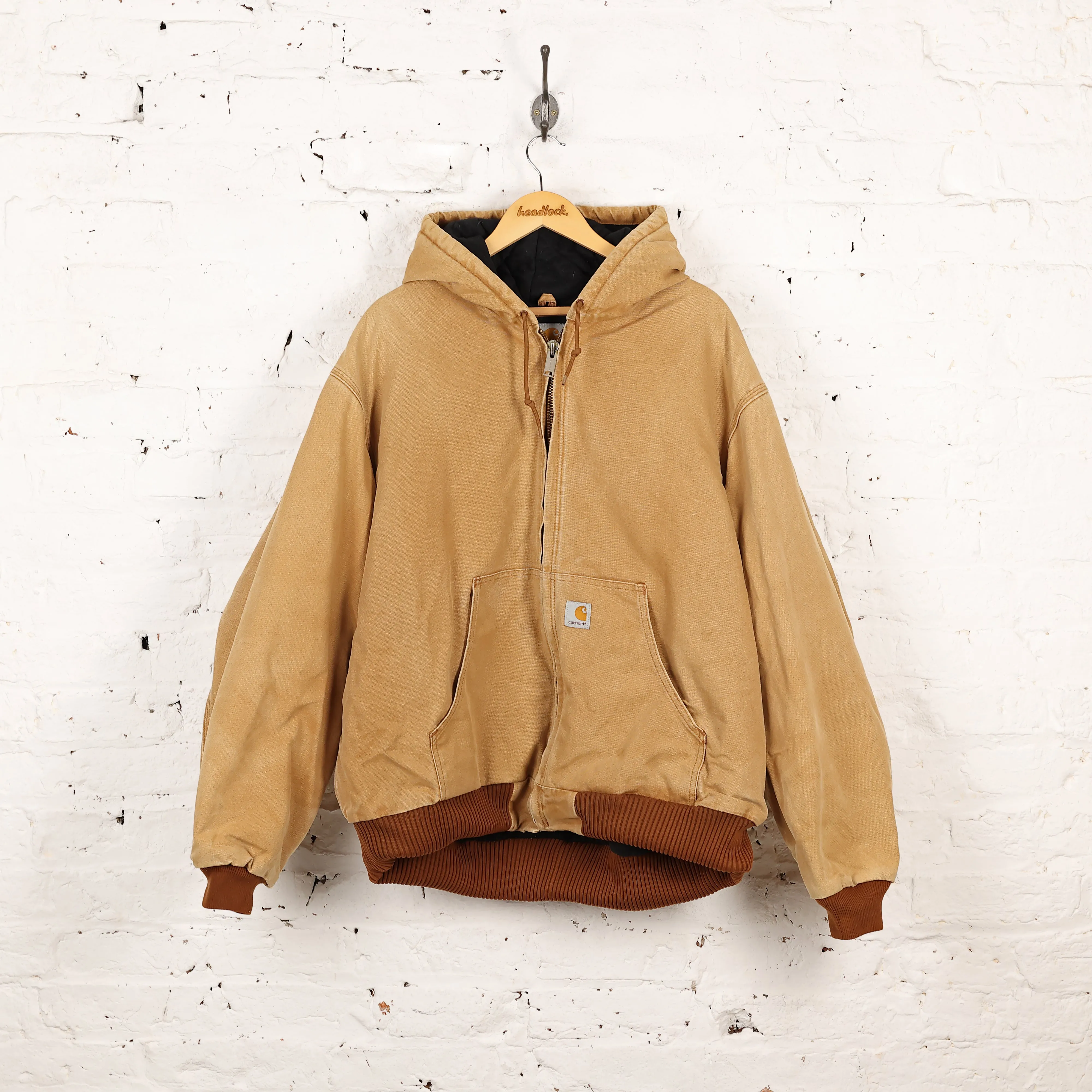 Carhartt Hooded Work Jacket - Beige - XXL