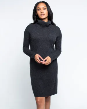 Cashmere Cowl Neck Dress
