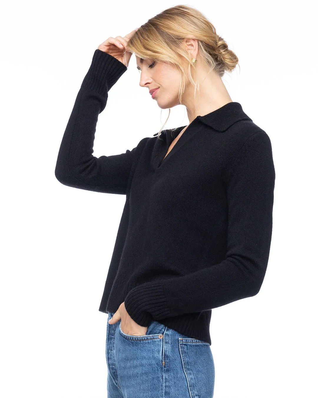 Cashmere Polo Crew
