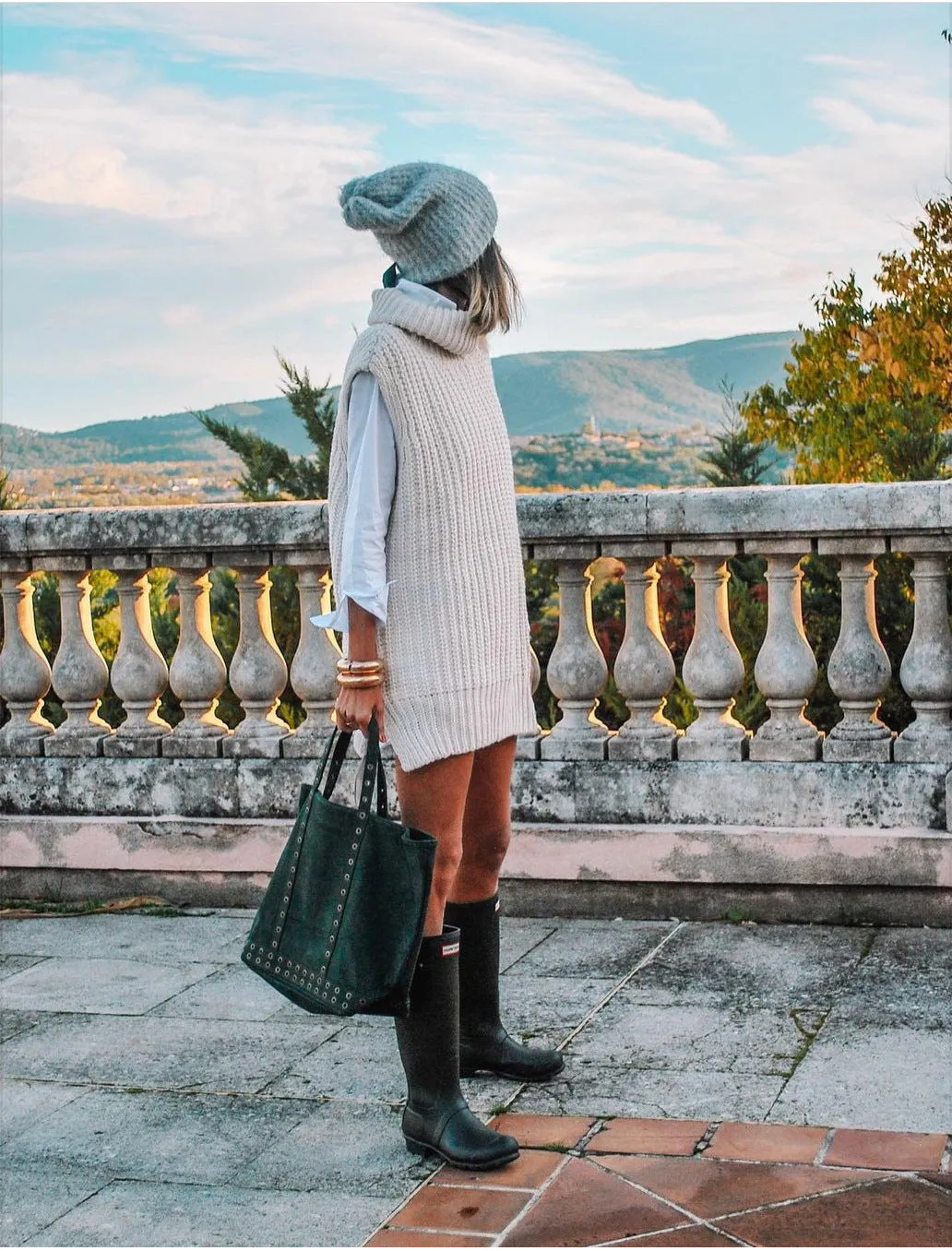 Casual Pile Collar High-collared Sweaters Mini Dresses Black