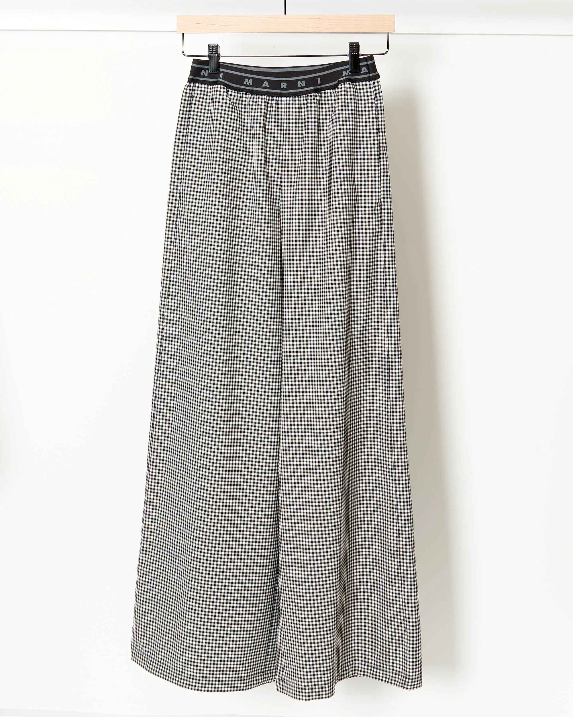 Check Palazzo Trousers