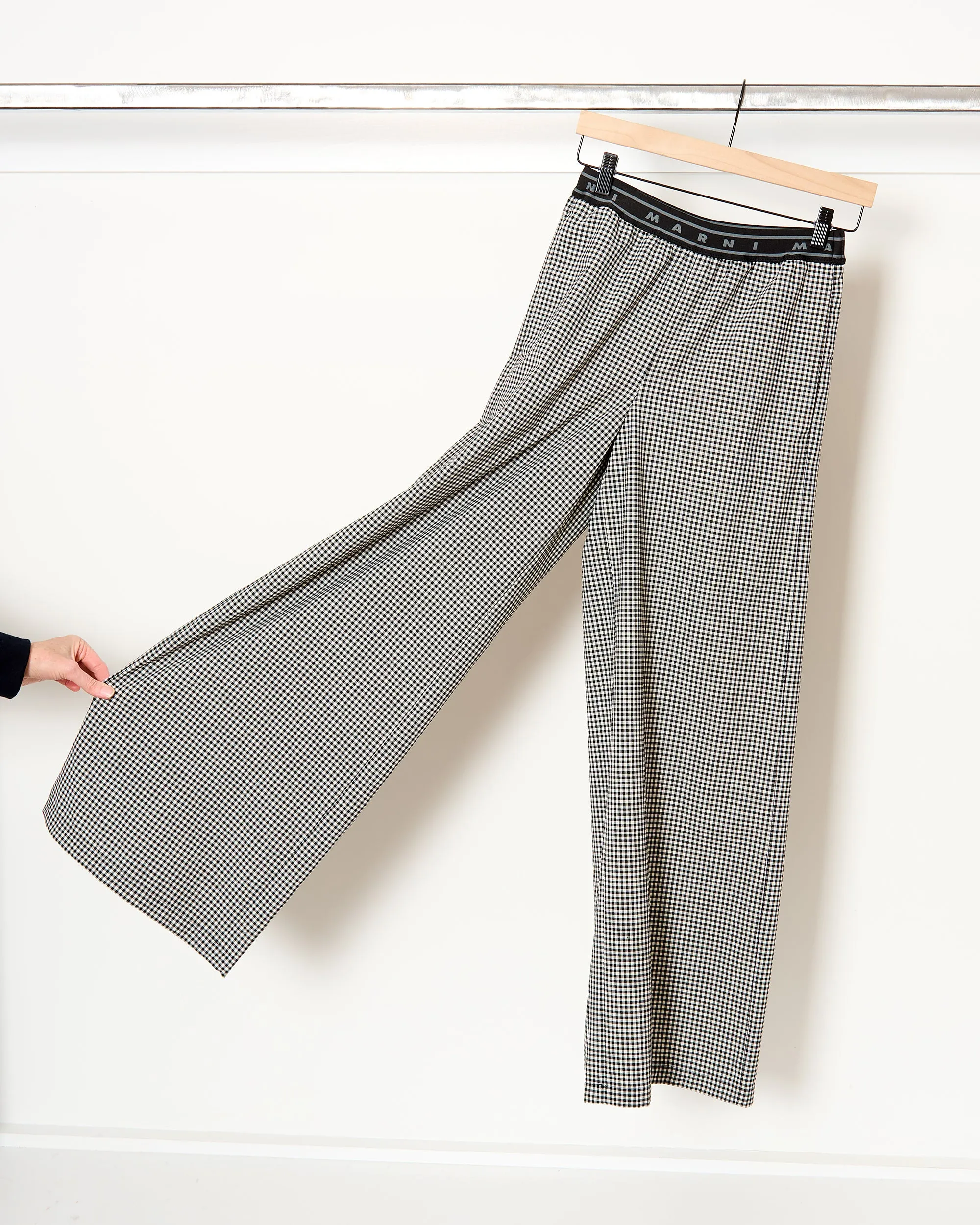 Check Palazzo Trousers