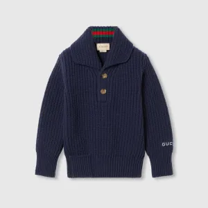 Children's Rib Stitch Wool Sweater