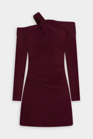 Circe Mini Dress in Prune