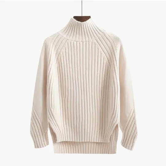 Claire - Ribbed Turtleneck Sweater