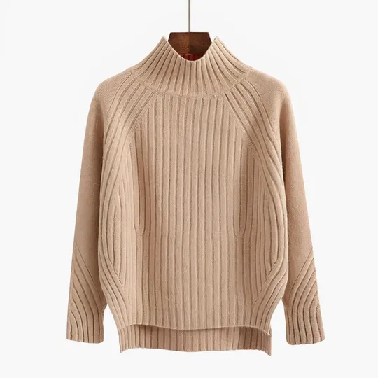Claire - Ribbed Turtleneck Sweater