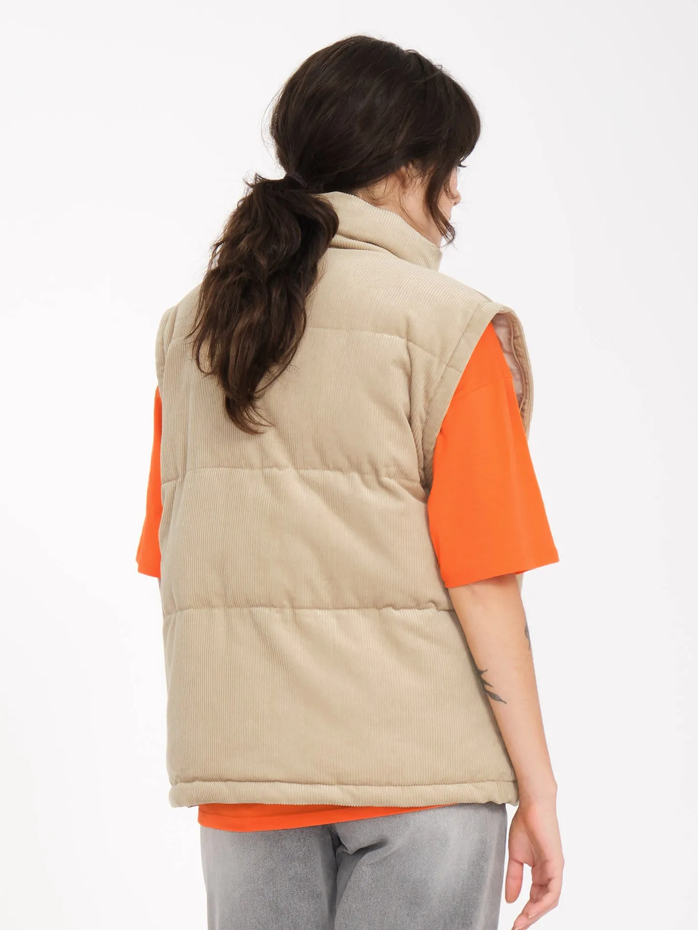 Cord'N Puff Jacket - KHAKI