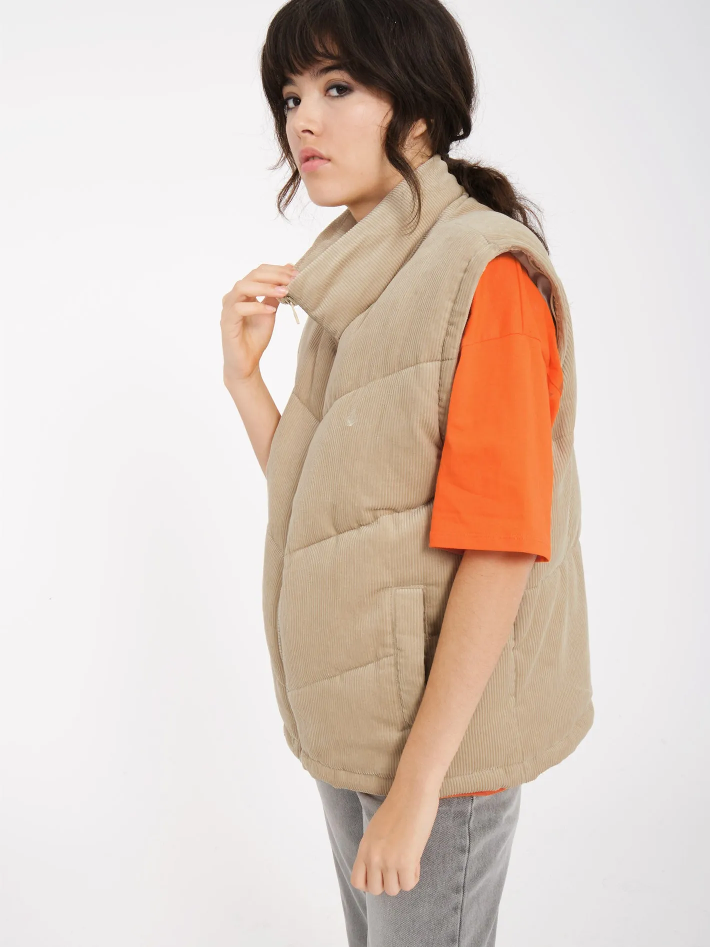 Cord'N Puff Jacket - KHAKI