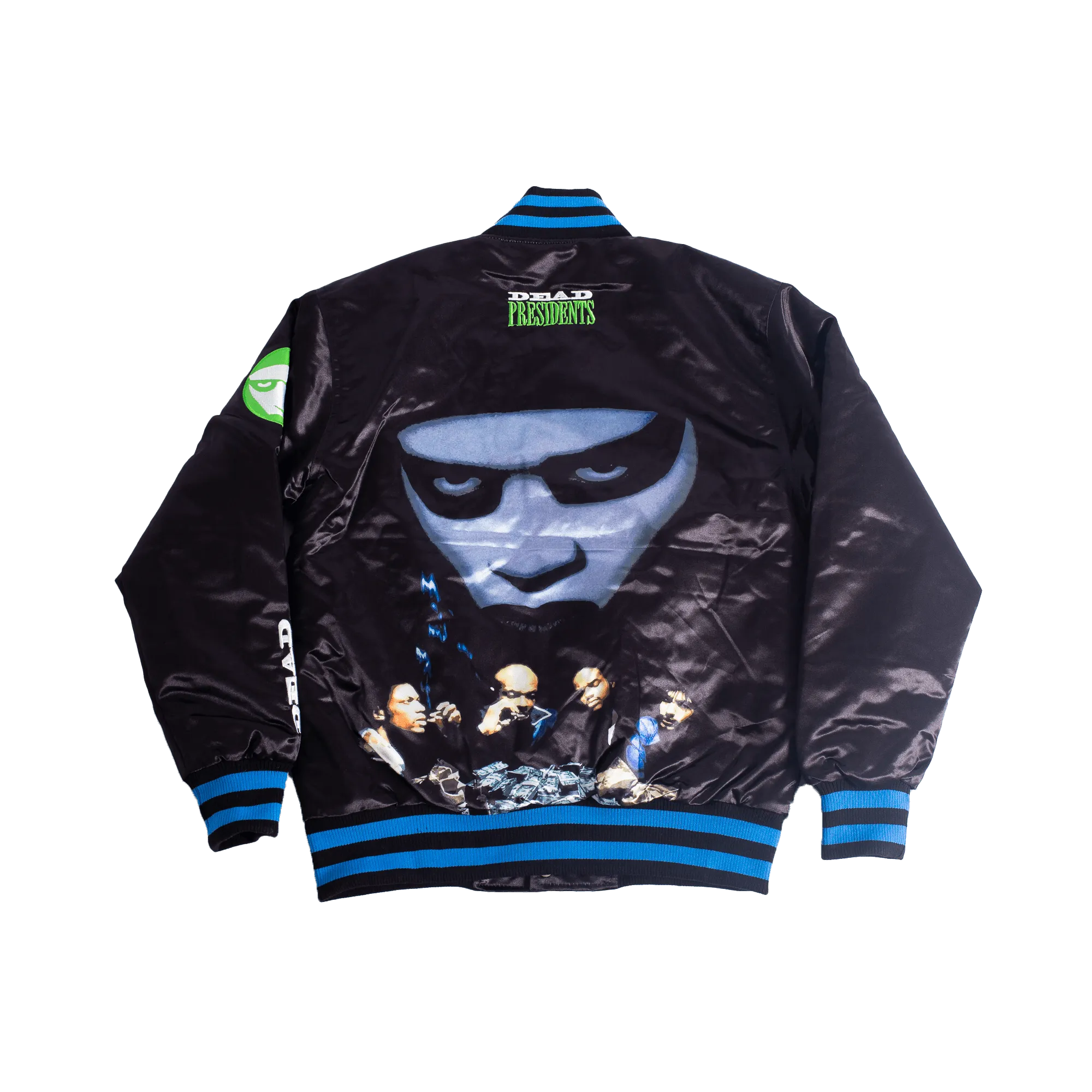 DEAD PRESIDENTS SATIN JACKET GREEN/BLACK