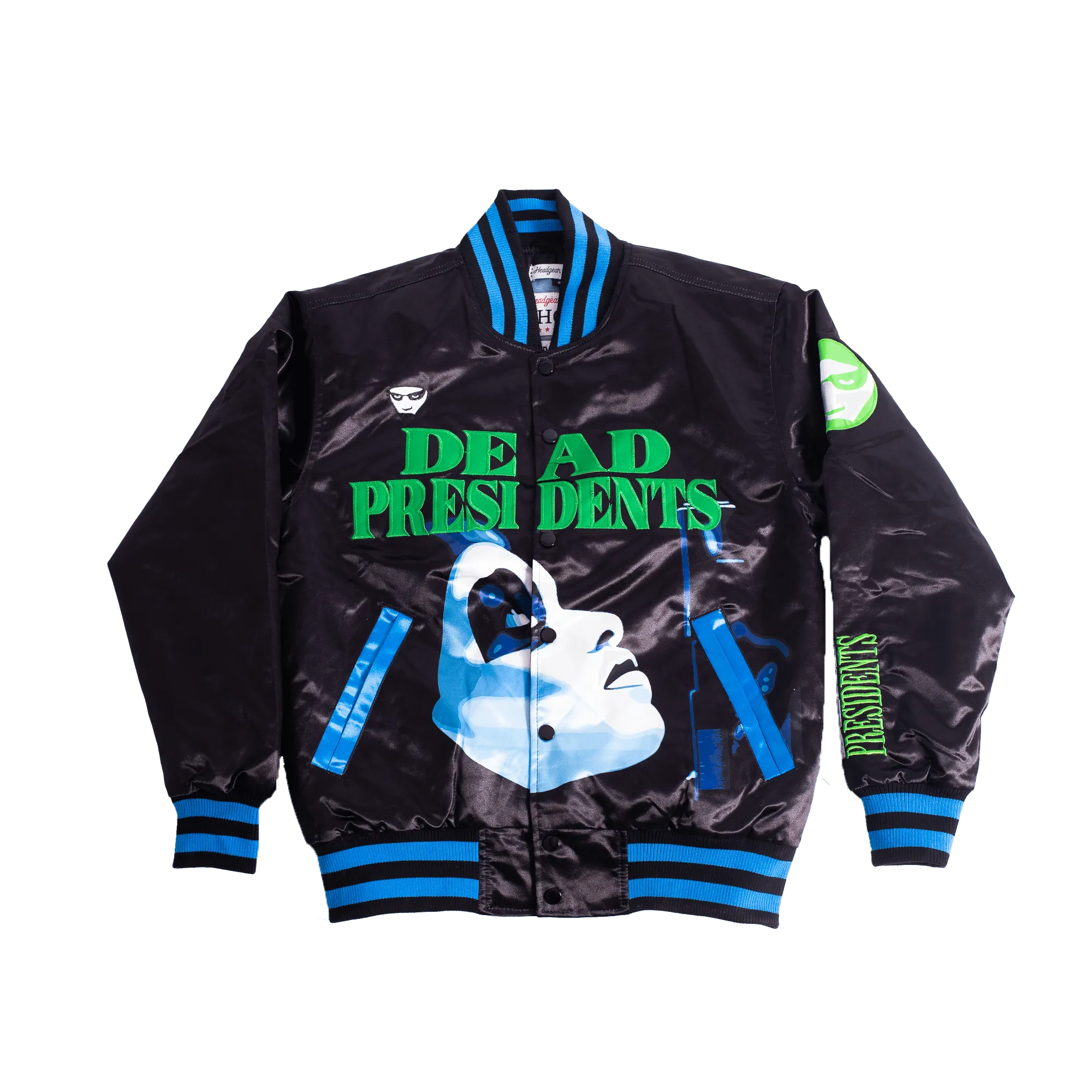 DEAD PRESIDENTS SATIN JACKET GREEN/BLACK