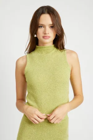 Emory Park SLEEVELESS TURTLE NECK KNIT TOP