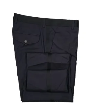 EMPORIO ARMANI - Stripe Embroidered Paisley Trousers - 30W