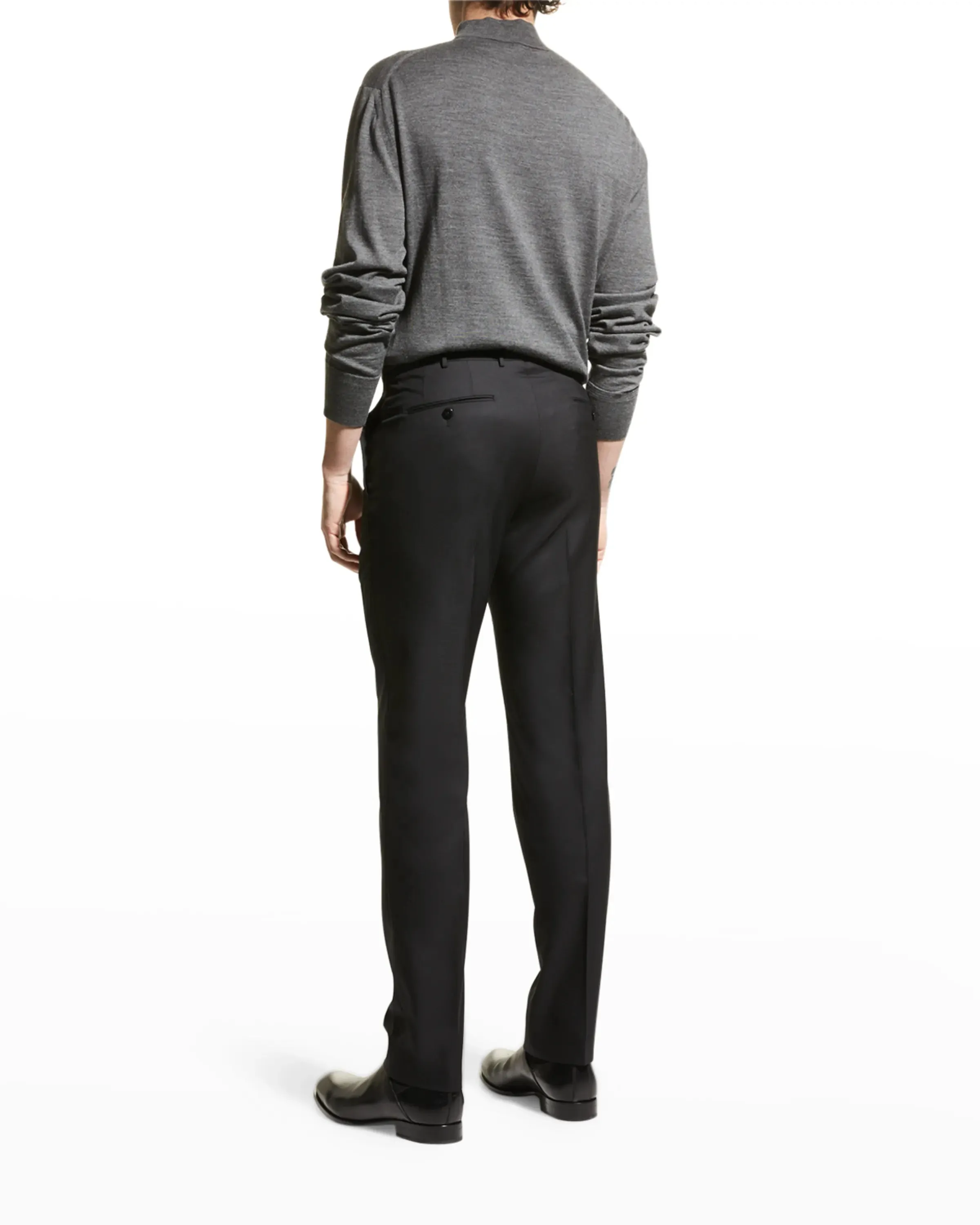ERMENEGILDO ZEGNA - "MICRONSPHERE" Black Premium Dress Pants - 34W (50EU)