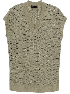Fabiana Filippi Military V Neck tröja