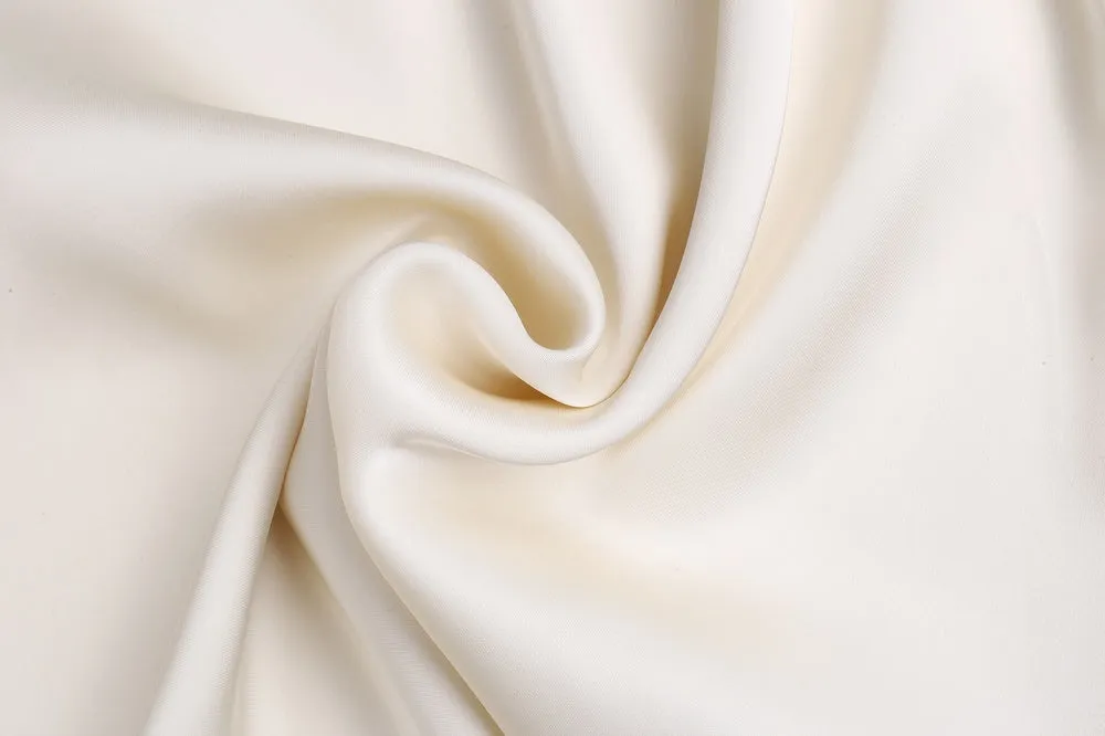 Feminine Solid Color Satin Blouse with Lace Details