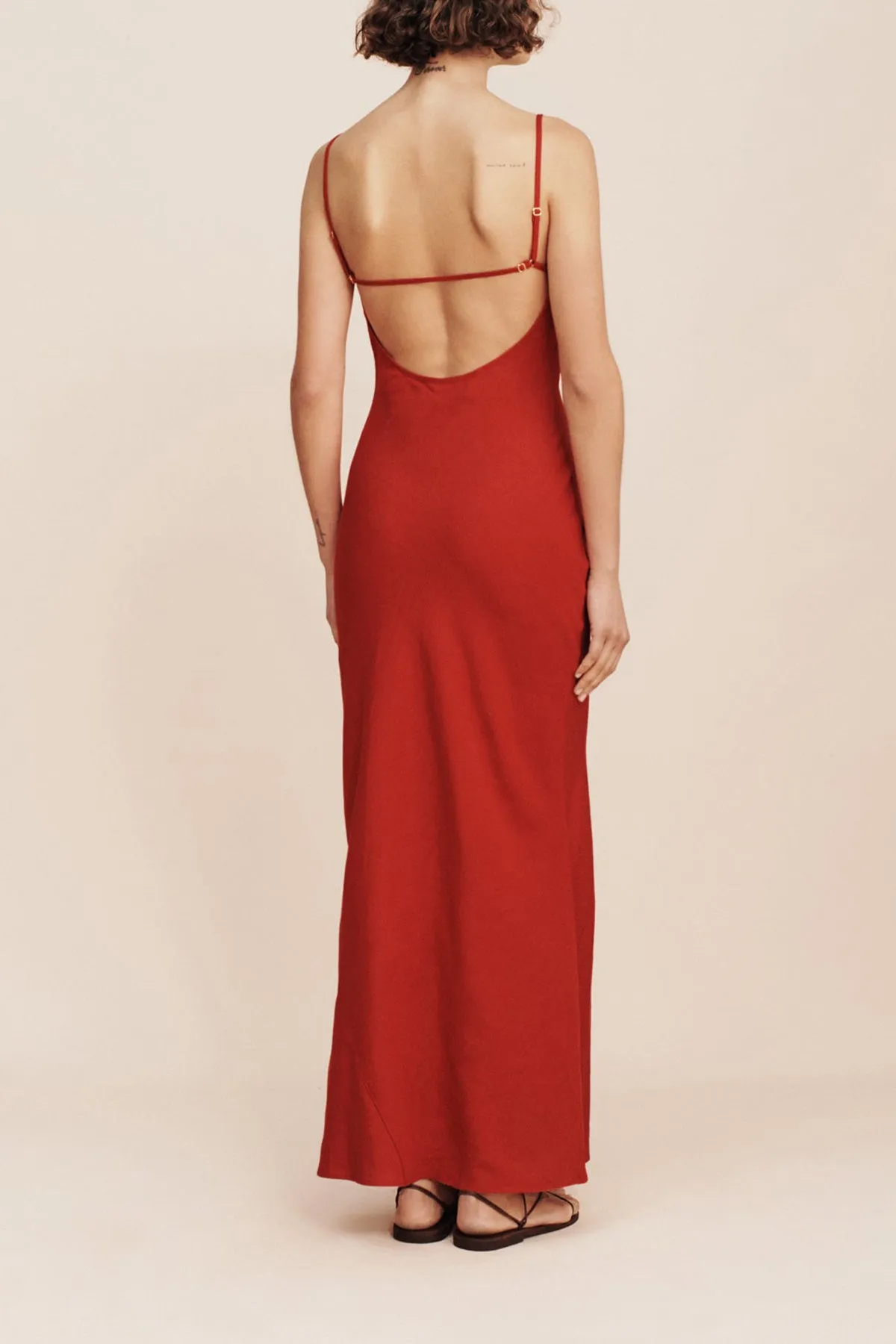 Frances Dress in Crimson