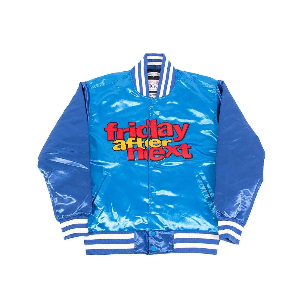 FRIDAY AFTER NEXT SATIN JACKET BLUE