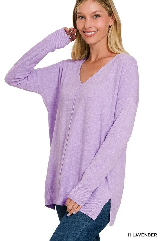 Front Seam Knit Top