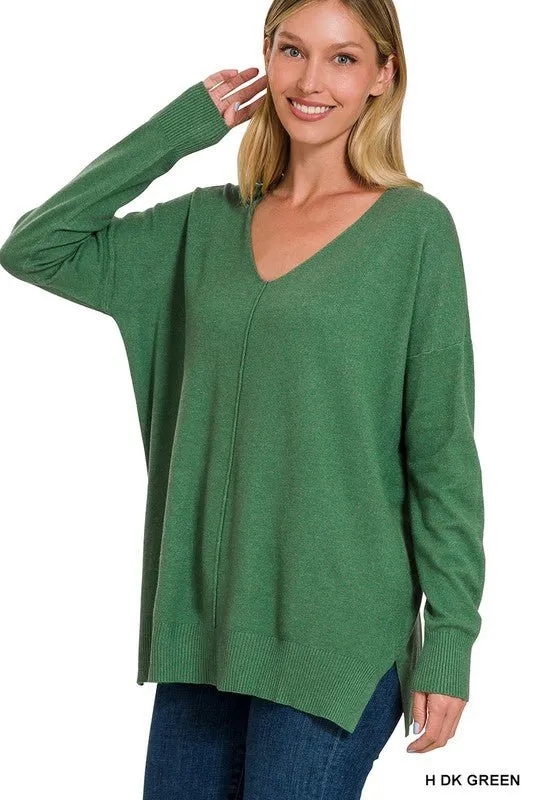Front Seam Knit Top