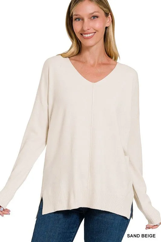 Front Seam Knit Top